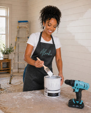 Aleah Animal Print Work Apron