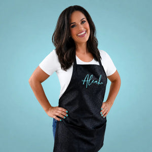 Aleah Animal Print Work Apron