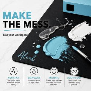 NEW! Aleah Silicone DIY Work Mat  - Heat Resistant -  20” x 28”
