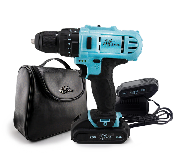 Athena Drill by Aleah Bundle: Athena Drill + Two Batteries + Cheetah Print Carry Case + Bracelet (Limited Quantity)